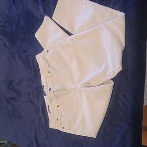 TALBOTS White Corduroy Slim Ankle 6P